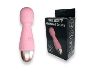 Power Escorts - Mini Wand De Luxe Pink - 11,6 Cm / 4.5 Inch Silicone Wand Massager - image 2