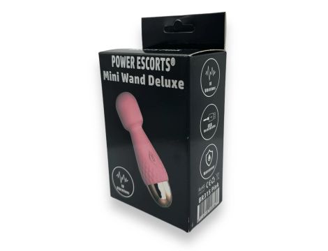 Power Escorts - Mini Wand De Luxe Pink - 11,6 Cm / 4.5 Inch Silicone Wand Massager - 3