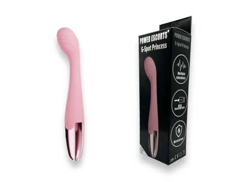 Power Escorts - Pink - G Spot Princess - 18 Cm / 7 Inch Silicone G Spot Vibrator - 3