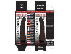 Driller 01 black 21,5 cm realistic vibrating - image 2