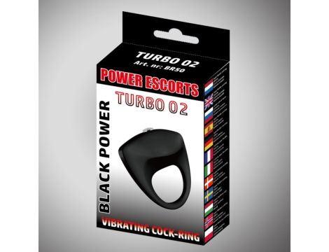 Turbo 02 black vibratinging cockring - 3