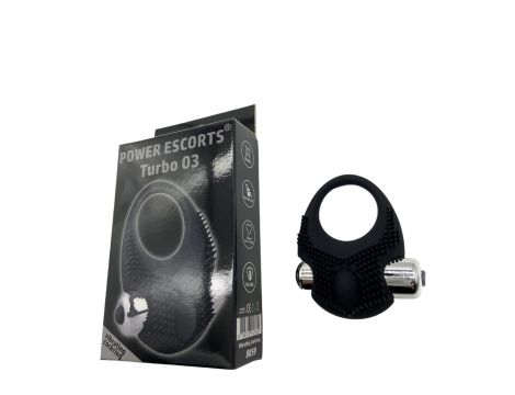 Turbo 03 black vibrating cockring - 3