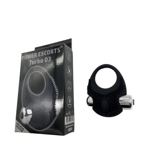 Turbo 03 black vibrating cockring - 3