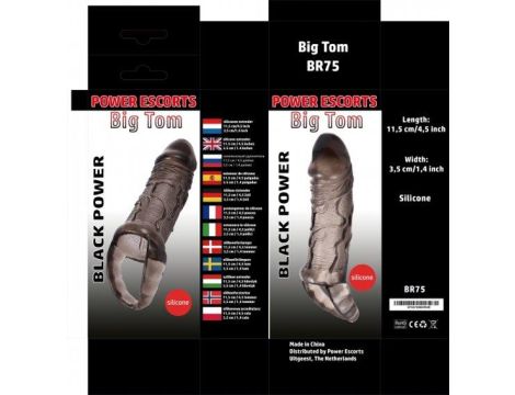 Big tom black  big size penis extender 11,5 cm - 4