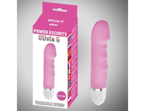 Olivia g pink 16,5 cm silicone vibrating 10 speed