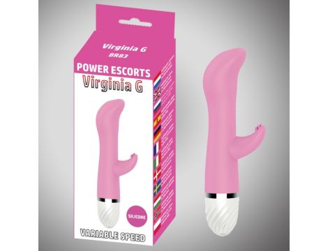 Virginia g pink 17 cm silicone vibrating 10 speed