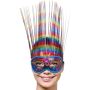 Maska-Venetian Mask Rainbow Deluxe - 2