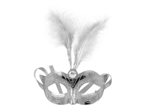 Maska-Venetian Mask Silver