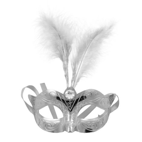 Maska-Venetian Mask Silver