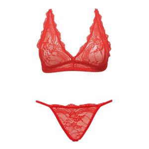 Ouno-Sexy Lingerie Set 2 parts-L/XL-Red