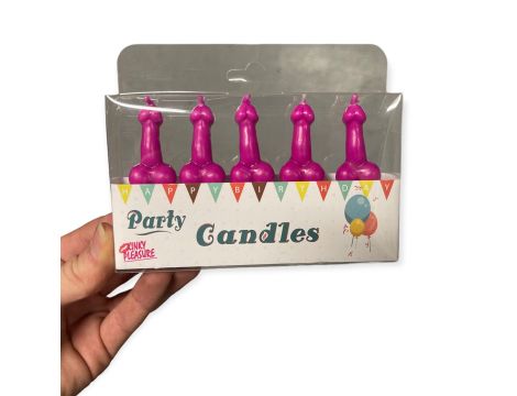 Świeczki-Party Penis Candles 5pcs Pack Pink