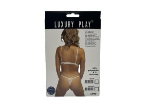 Bielizna-Luxury Play - Lingerie Set Medium White - image 2