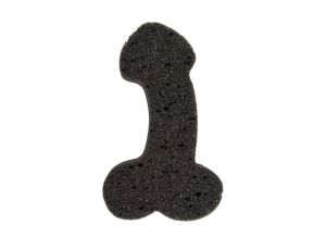 Zabawka - Bath Sponge Penis - 19cm black - image 2