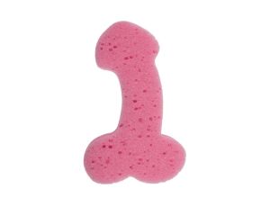 Zabawka - Bath Sponge Penis - 19cm Pink - image 2