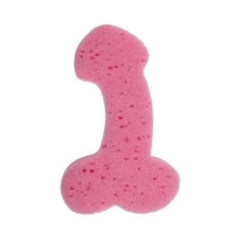 Zabawka - Bath Sponge Penis - 19cm Pink - 2