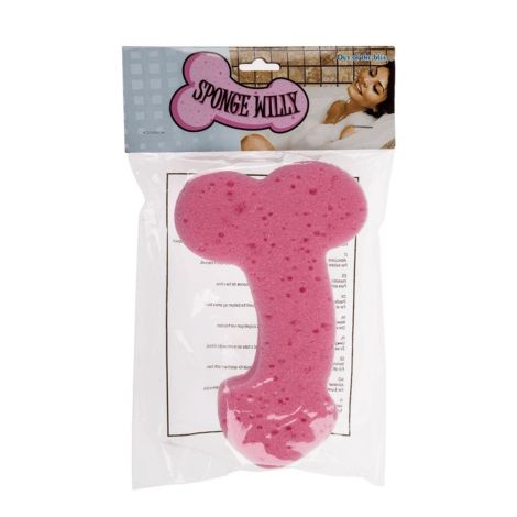 Zabawka - Bath Sponge Penis - 19cm Pink - 3