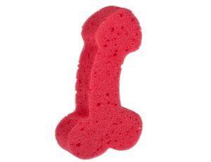 Zabawka - Bath Sponge Penis - 19cm Red - image 2