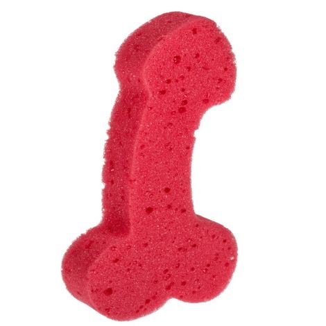 Zabawka - Bath Sponge Penis - 19cm Red - 2