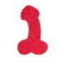 Zabawka - Bath Sponge Penis - 19cm Red - 2