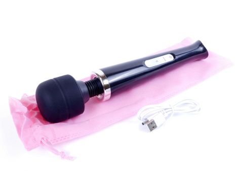 Stymulator-Magic Massager Wand USB Black 10 Function - 7