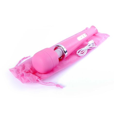 Stymulator-Magic Massager Wand USB Pink 10 Function - 7