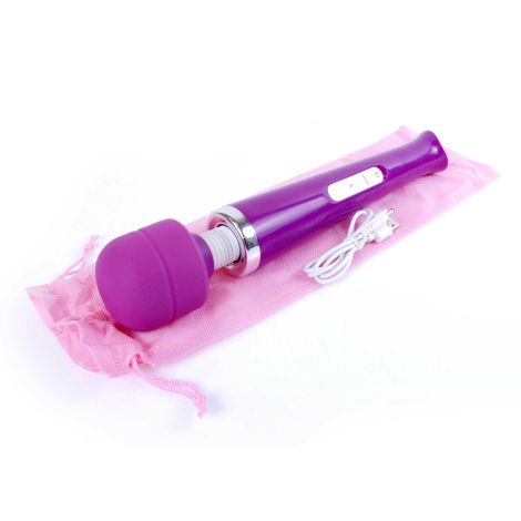 Stymulator-Magic Massager Wand USB Purple 10 Function - 7