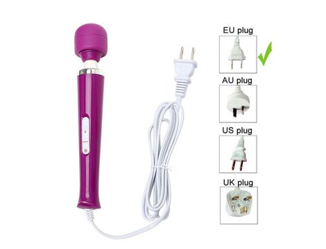 Stymulator-Magic Massager Wand Cable 110-240V White 10 Function - 9