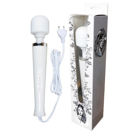 Stymulator-Magic Massager Wand Cable 110-240V White 10 Function - 11