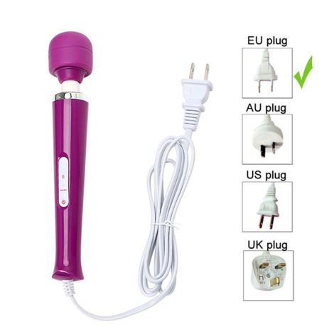 Stymulator-Magic Massager Wand Cable 110-240V Purple 10 Function - 10