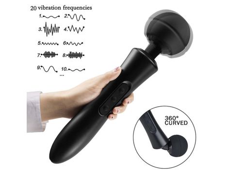 Stymulator-Massager Ultra Powerful -Big USB Black 20 Function - 4