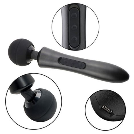 Stymulator-Massager Ultra Powerful -Big USB Black 20 Function - 3