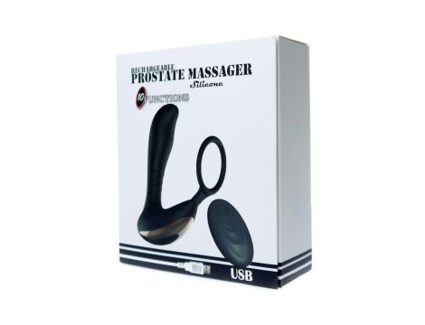 Stymulator-Prostate Massager with Ring USB 10 Function / Remote Control - 5