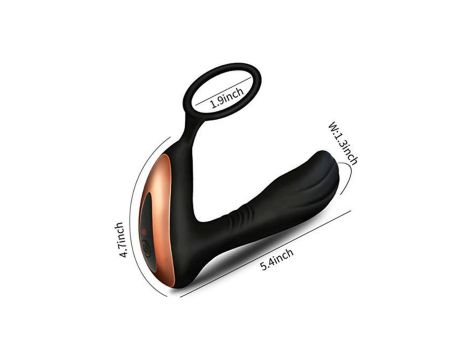 Stymulator-Prostate Massager with Ring USB 10 Function / Remote Control - 3