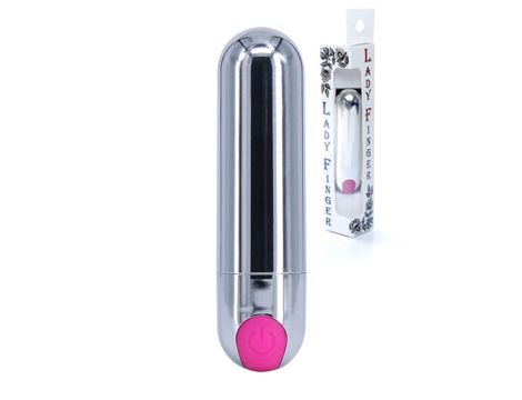 Wibrator-Strong Bullet Vibrator Silver/Pink USB 10 Function