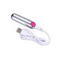 Wibrator-Strong Bullet Vibrator Silver/Pink USB 10 Function - 5