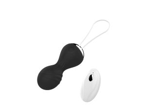 Kulki-Vibrating Silicone Kegel Balls USB 10 Function / Remote control -Black