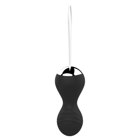 Kulki-Vibrating Silicone Kegel Balls USB 10 Function / Remote control -Black - 3