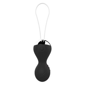 Kulki-Vibrating Silicone Kegel Balls USB 10 Function / Remote control -Black - image 2