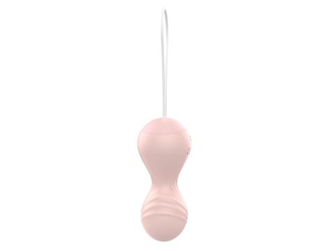 Kulki-Vibrating Silicone Kegel Balls USB 10 Function / Remote control -Flesh - 3