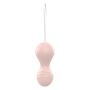 Kulki-Vibrating Silicone Kegel Balls USB 10 Function / Remote control -Flesh - 4