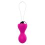 Kulki-Vibrating Silicone Kegel Balls USB 10 Function / Remote control -Pink - 3