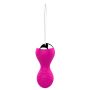 Kulki-Vibrating Silicone Kegel Balls USB 10 Function / Remote control -Pink - 4