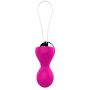 Kulki-Vibrating Silicone Kegel Balls USB 10 Function / Remote control -Pink - 5