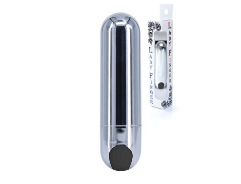 Wibrator-Strong Bullet Vibrator Silver/Black USB 10 Function