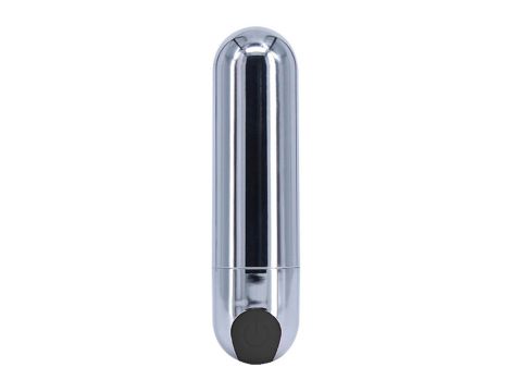 Wibrator-Strong Bullet Vibrator Silver/Black USB 10 Function - 2