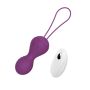 Kulki-Vibrating Silicone Kegel Balls USB 10 Function / Remote control -Purple - 6