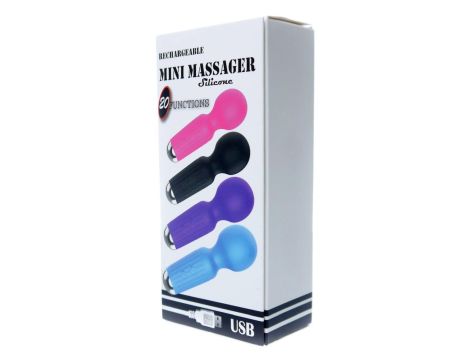 Stymulator-Rechargeable Mini Masager USB 20 Functions - Pink - 9