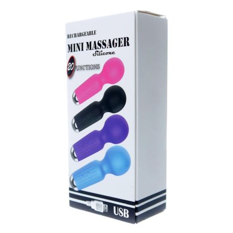 Stymulator-Rechargeable Mini Masager USB 20 Functions - Pink - 9