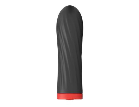 Stymulator-Rechargeable Silicone Touch Vibrator USB 10 Functions - Black