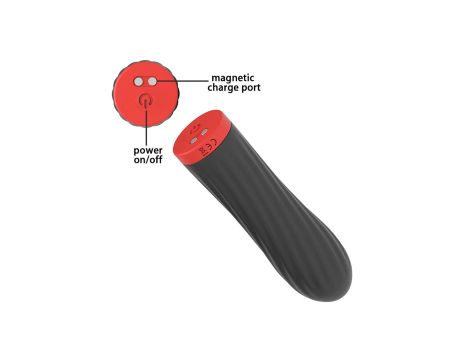 Stymulator-Rechargeable Silicone Touch Vibrator USB 10 Functions - Black - 3